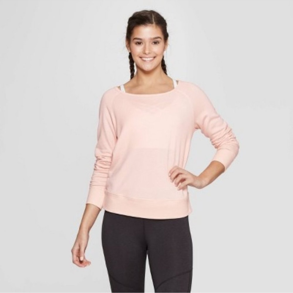 Joy Lab | Women's Cozy Layering Athleisure Sweatshirt in Pale Peach NWT